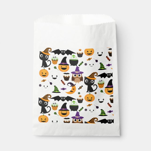 Halloween Pumpkins and More Favour Bag (Front)