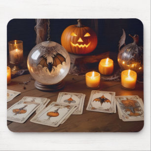 Halloween Pumpkins Bats Cute Spooky Festive Magic Mouse Pad