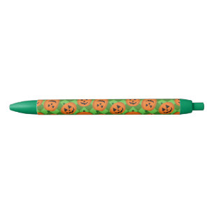 Halloween Pumpkins Black Ink Pen