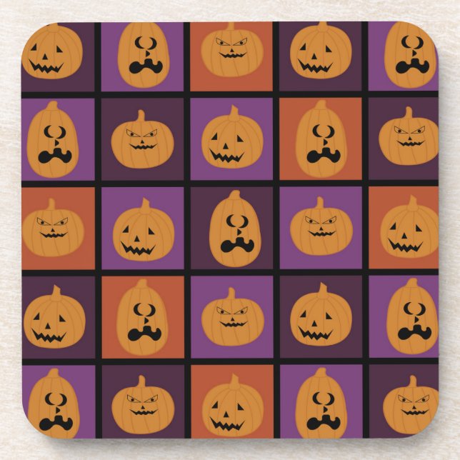Halloween pumpkins coaster (Front)