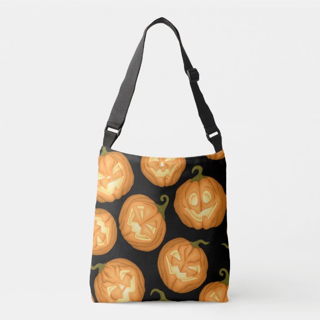 Halloween pumpkins crossbody bag (Front)