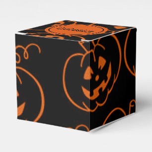 Halloween Pumpkins  Cube Favour Box