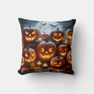 Halloween pumpkins cushion