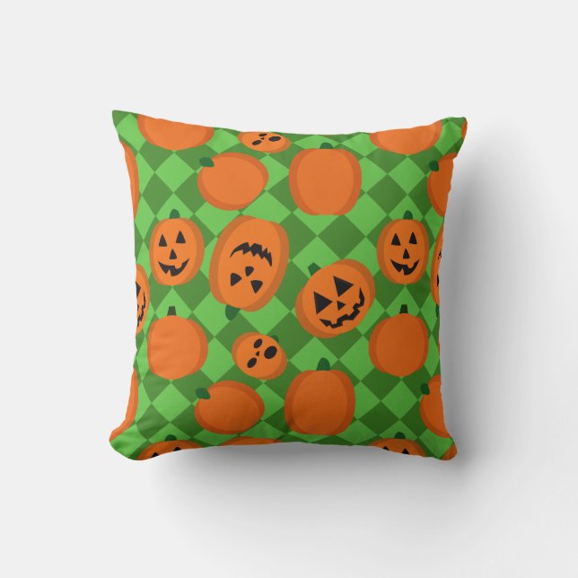 Halloween Pumpkins Cushion (Front)