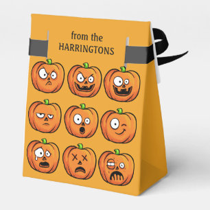Halloween Pumpkins custom text favour box