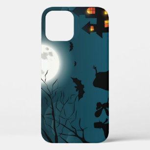 Halloween Pumpkins: Dark Castle Blue Moon iPhone 12 Case