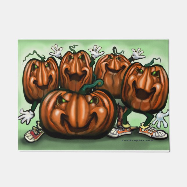 Halloween Pumpkins Doormat (Front)