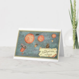 Halloween Pumpkins Flying Card