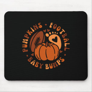 Halloween Pumpkins Football Baby Fall Thanksgiving Mouse Pad