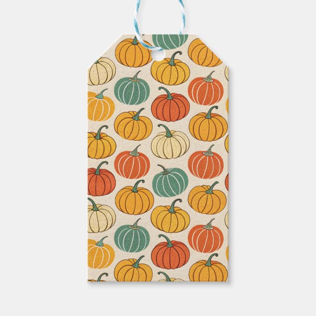 Halloween Pumpkins Gift Tags (Front)