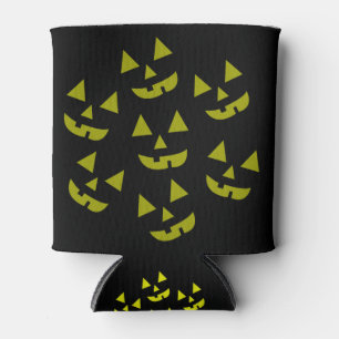 Halloween Pumpkins Jack O' Lantern Can Cooler