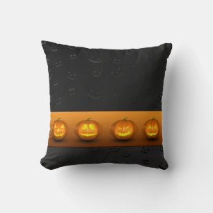 Halloween Pumpkins Jack-o-Lantern Cushion