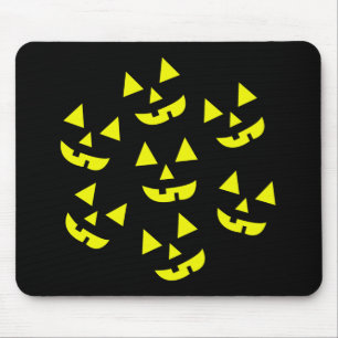 Halloween Pumpkins Jack O' Lantern Mouse Pad