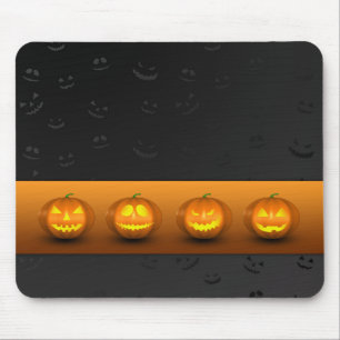 Halloween Pumpkins Jack-o-Lantern Mouse Pad