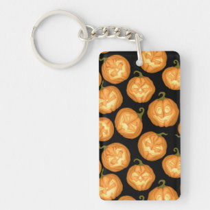 Halloween pumpkins key ring