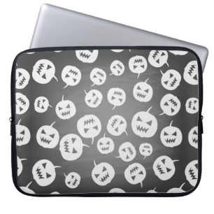 Halloween pumpkins laptop sleeve
