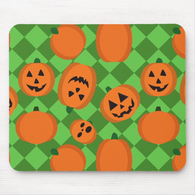 Halloween Pumpkins Mouse Pad (Front)