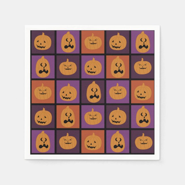 Halloween pumpkins napkin (Front)