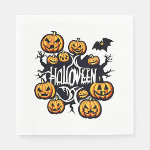 Halloween pumpkins          napkin