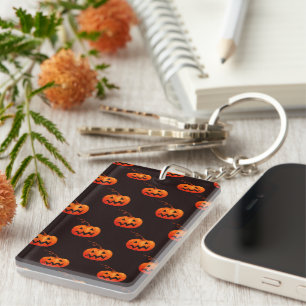 Halloween Pumpkins, Orange Pumpkins Trick Or Treat Key Ring