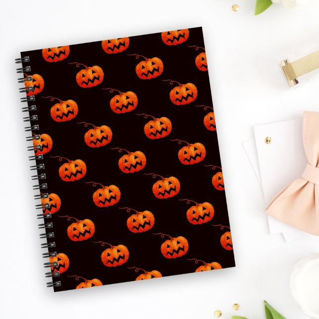 Halloween Pumpkins, Orange Pumpkins Trick Or Treat Notebook (Creator Uploaded)