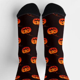 Halloween Pumpkins, Orange Pumpkins Trick Or Treat Socks