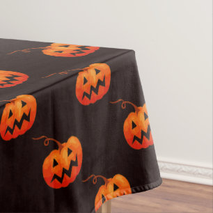 Halloween Pumpkins, Orange Pumpkins Trick Or Treat Tablecloth