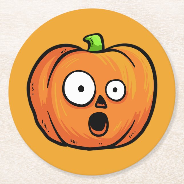 Halloween Pumpkins paper coasters 5 (Front)