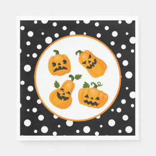 Halloween Pumpkins Paper Napkins