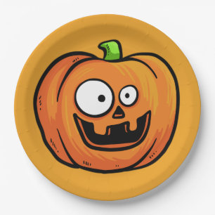Halloween Pumpkins paper plates 1