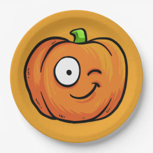 Halloween Pumpkins paper plates 6