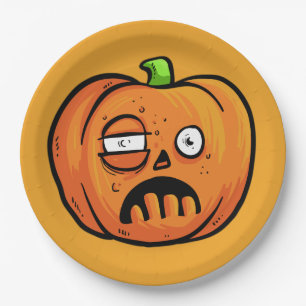 Halloween Pumpkins paper plates 8