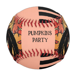 Halloween, Pumpkins Party, Scary,Black Peach  Baseball