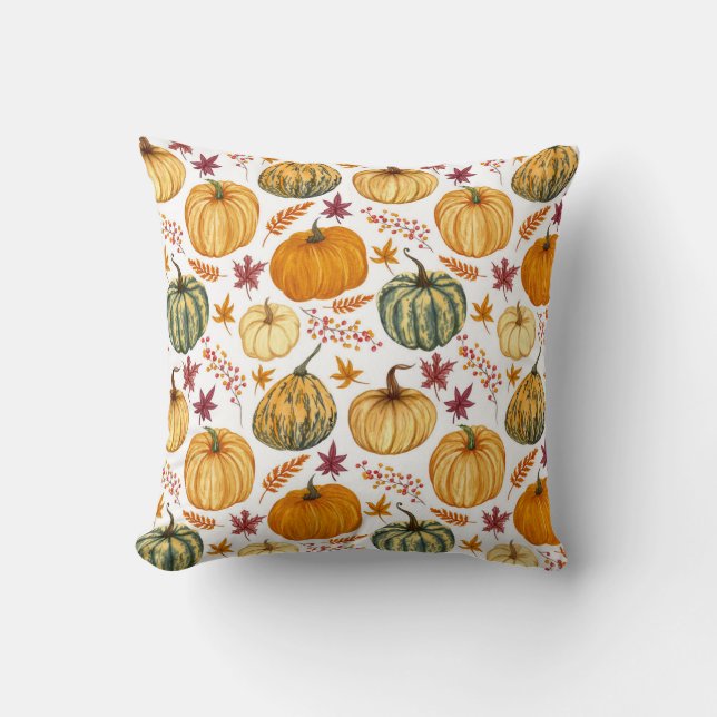 Halloween pumpkins pattern cushion (Front)