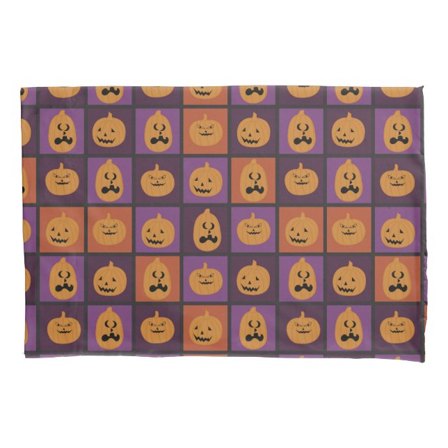Halloween pumpkins pillowcase (Front-Left)