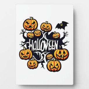 Halloween pumpkins          plaque