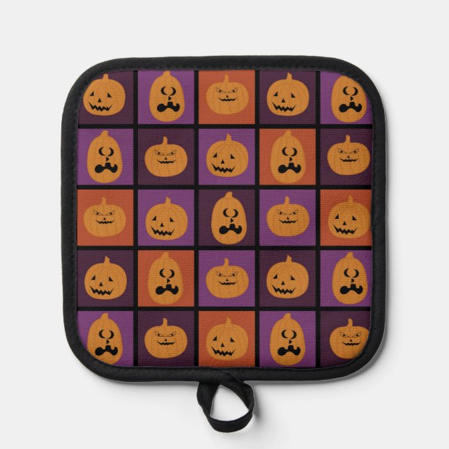 Halloween pumpkins pot holder (Front)