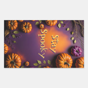 Halloween Pumpkins Rectangular Sticker