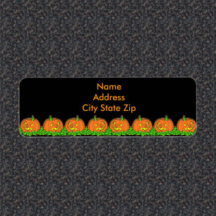 Halloween Pumpkins Return Address Label