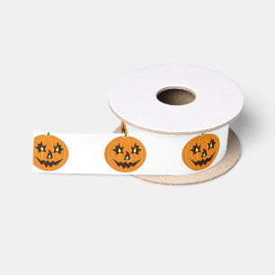 Halloween pumpkins satin ribbon