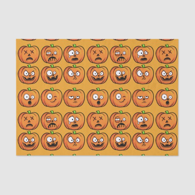 Halloween Pumpkins tissue paper (Front)