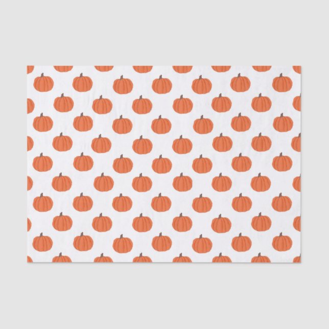 Halloween pumpkins  tissue paper gift bag stuffer  (Front)