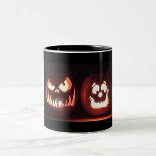 Halloween Pumpkins Two-Tone Coffee Mug