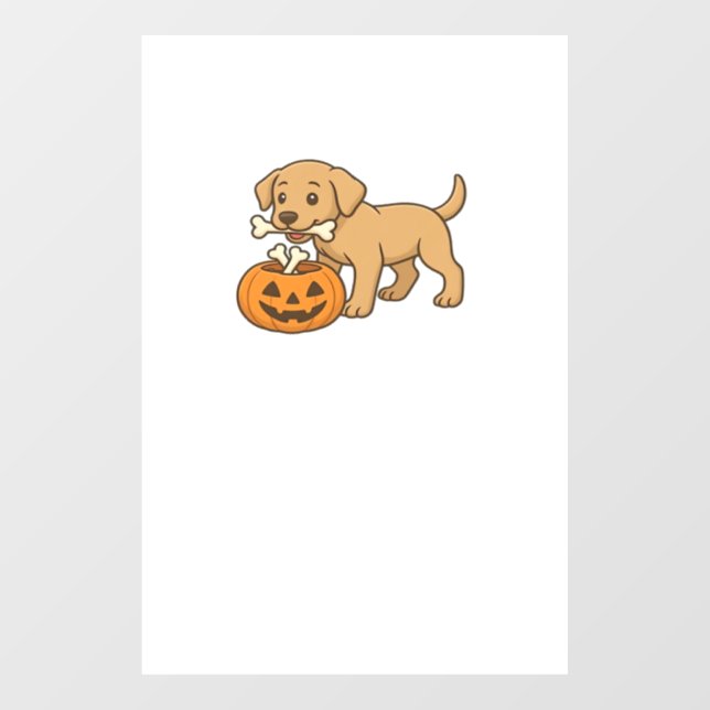 Halloween Pup with Bones and Pumpkin Pal Classic T (Sheet)