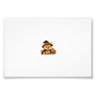 Halloween Puppy Love � Kawaii Dog Art Classic T-Sh Photo Print