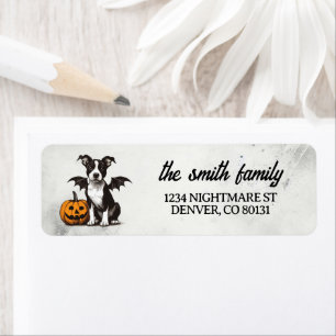 Halloween Puppy Return Address Label