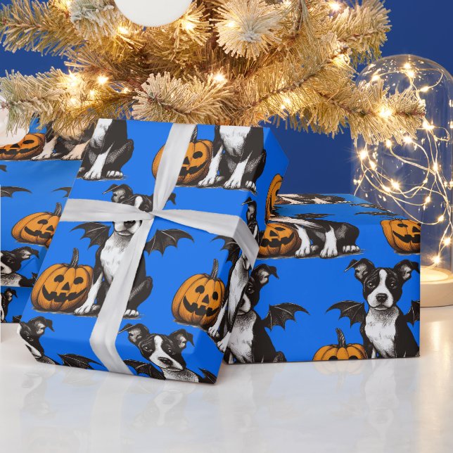 Halloween Puppy Wrapping Paper (Holidays)