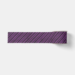 Halloween Purple and Black Diagonal Striped Ribbon Grosgrain Ribbon