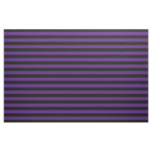 Halloween Purple Black Stripes Pattern Modern Chic Fabric