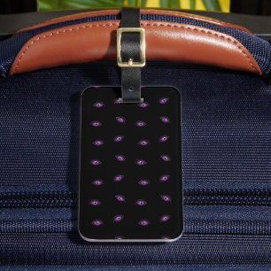 Halloween, Purple Eyes, Trick Or Treat, Boo Luggage Tag